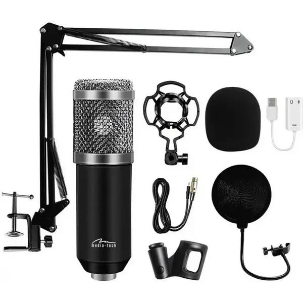 Мікрофон студійний/ для стрімінгу, подкастів Media-Tech MT397S