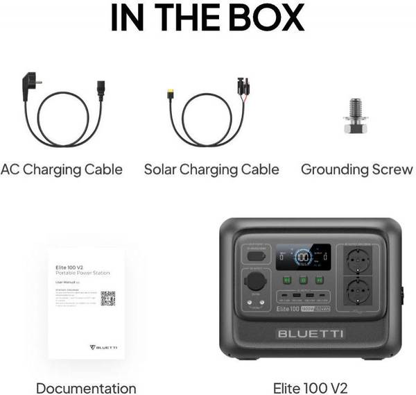 Зарядная станция BLUETTI Elite 100 V2 (P-EL100V2-EU-GY-BL-010)