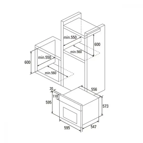 Духовка электрическая Cata MDS 7208 WH (07001005)