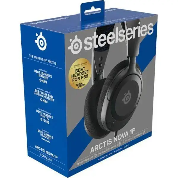 Навушники з мікрофоном SteelSeries Arctis Nova 1P Black (61611)