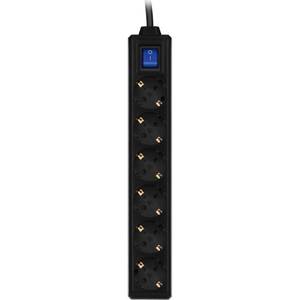Мережевий фільтр 2E 3 м, 6 розеток Black (2E-U06ESM3BK)