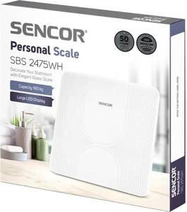Ваги підлогові електронні Sencor SBS 2475WH Ваги підлогові електронні Sencor SBS 2475WH
