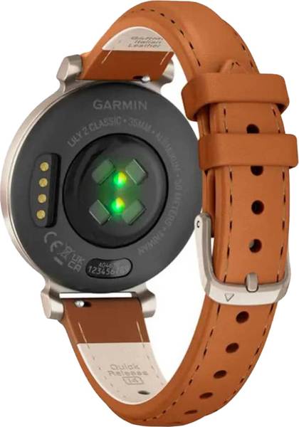 Смарт-годинник Garmin Lily 2 Classic Cream Gold with Tan Leather Band (010-02839-02/60)