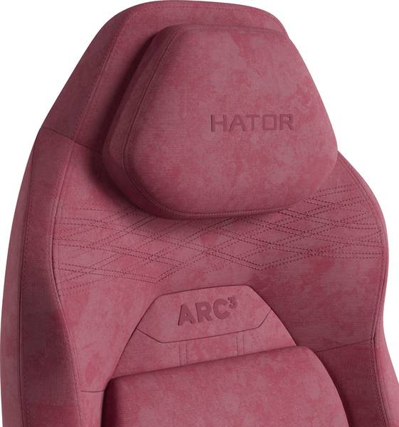Комп'ютерне крісло для геймера HATOR Arc 3 L Velour Orchid Pink (HTC3444L)