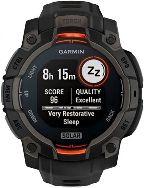 Смарт-годинник Garmin Instinct 3 45mm Solar Black with Black Band (010-02934-00/40)