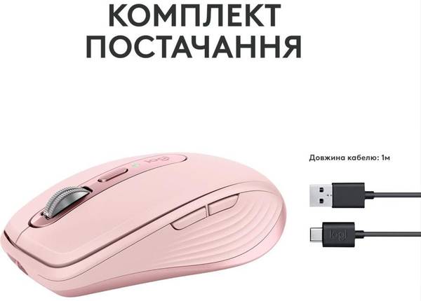 Миша Logitech MX Anywhere 3S Rose (910-006931)