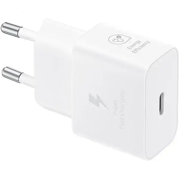 Мережевий зарядний пристрій Samsung 25W PD Power Adapter White (w/o cable) (EP-T2510NWE)