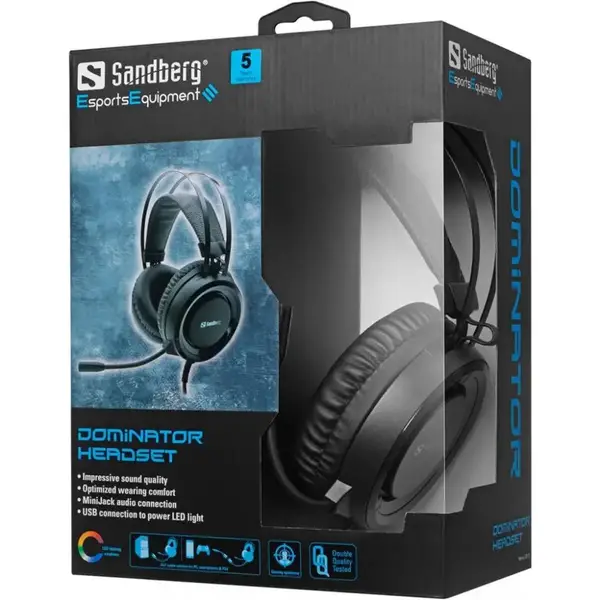 Навушники з мікрофоном Sandberg Dominator Headset (126-22)