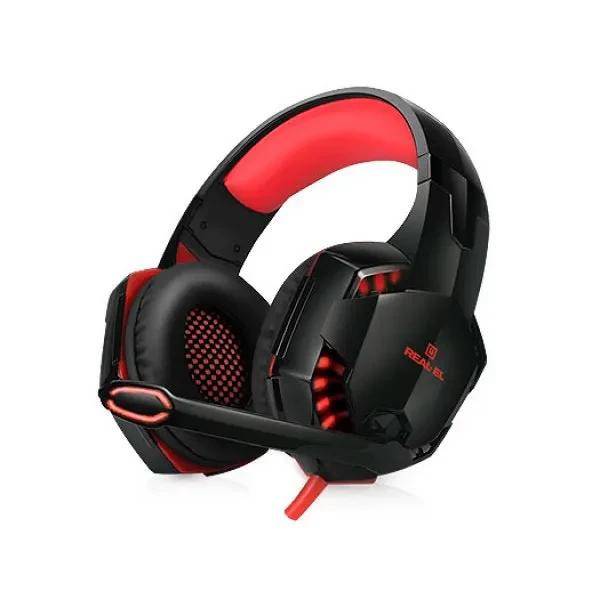 Навушники з мікрофоном REAL-EL GDX-8000 Vibration Surround 7.1 BackLit Black-Red (EL124100017)