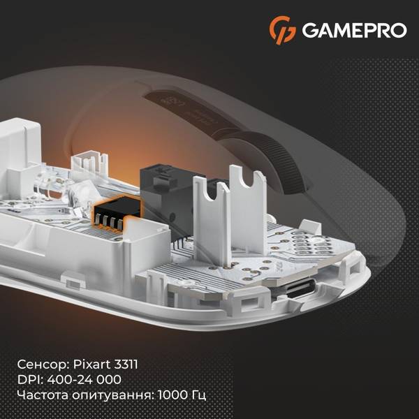 Миша GamePro Genesis Ranker White (GM012W)