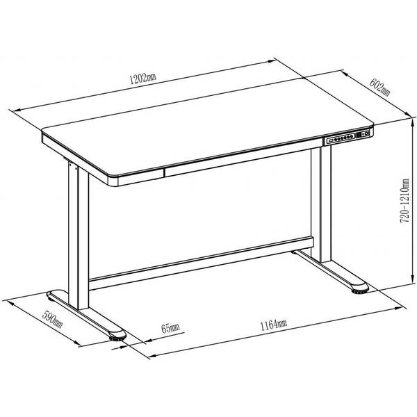 Игровой стол Digitus Electric Height Adjustable (DA-90406)