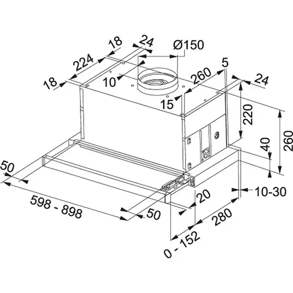 Витяжка телескопічна Franke Maxima FTC 926 XS V2 (110.0275.346)