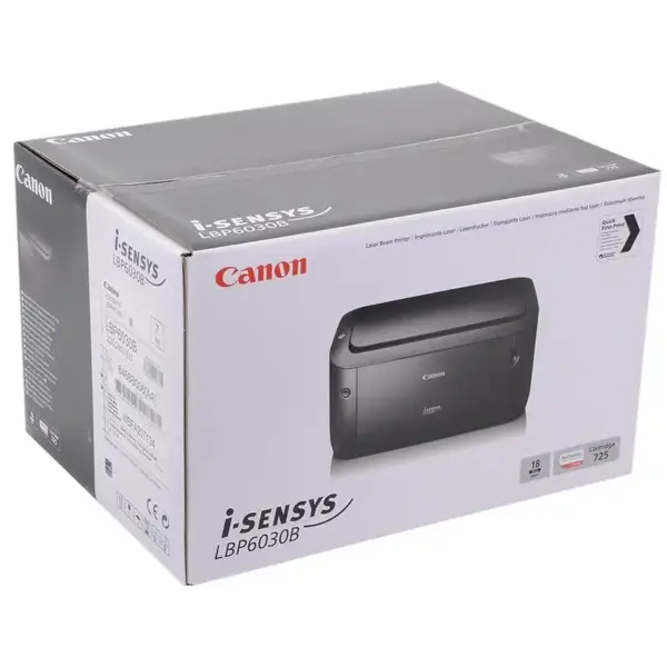 Принтер Canon i-SENSYS LBP6030B (bundle 2 cartridges Canon 725) (8468B042)