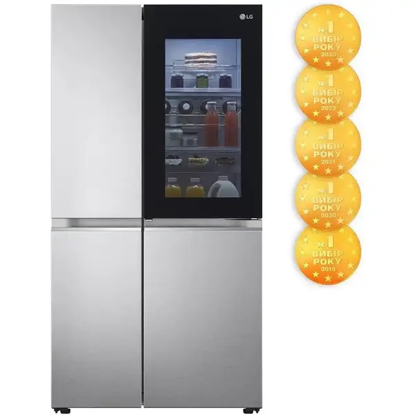 Холодильник з морозильною камерою LG GC-Q257CAFV