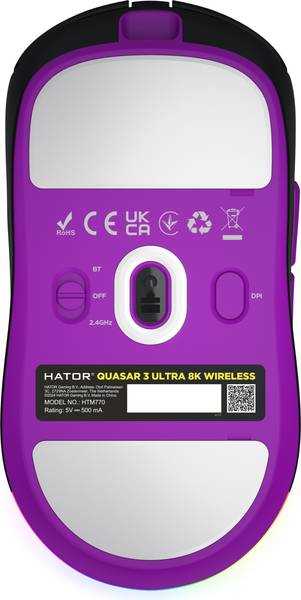 Миша HATOR Quasar 3 Ultra 8K Black Wireless (HTM770)