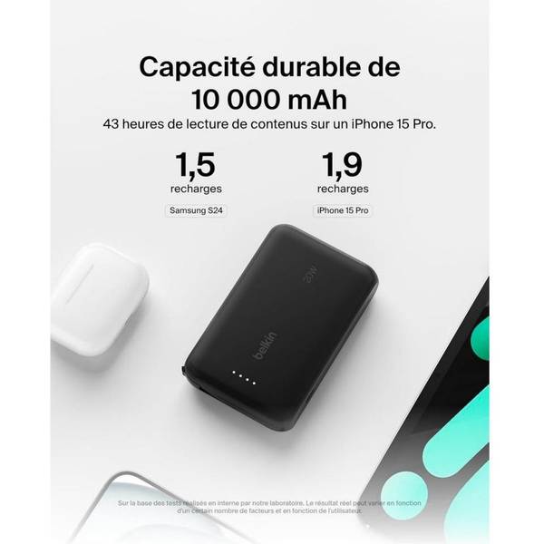 Зовнішній акумулятор (Power Bank) Belkin Boost Charge 10000mAh Black (BPB021HQBK)