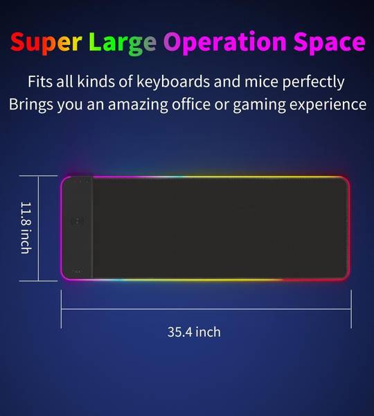 Игровая поверхность Choetech RGB Illuminated 15W Wireless C (T543-F)
