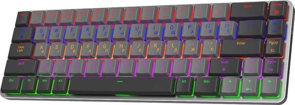 Клавиатура GamePro MK122R Red Switch Low Profile Dark Gray