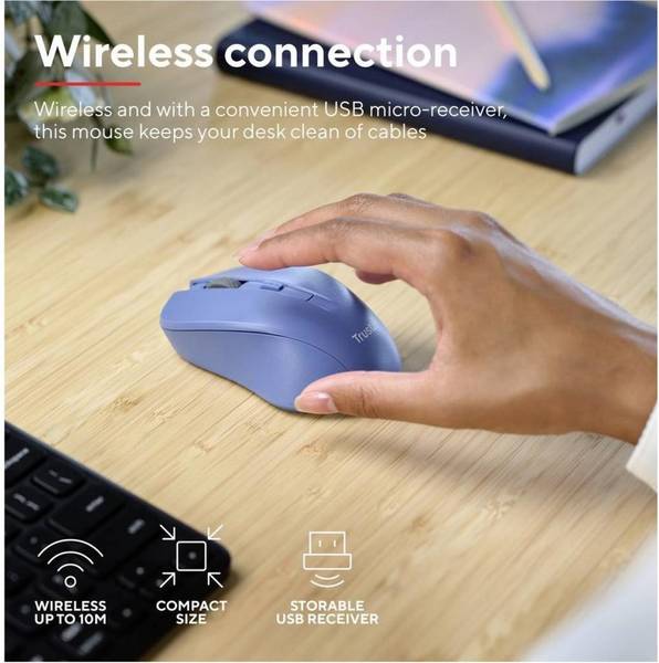 Миша Trust Mydo Silent Blue (25041_TRUST)