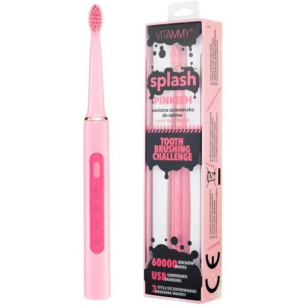 Електрична зубна щітка Vitammy Splash Pinkish