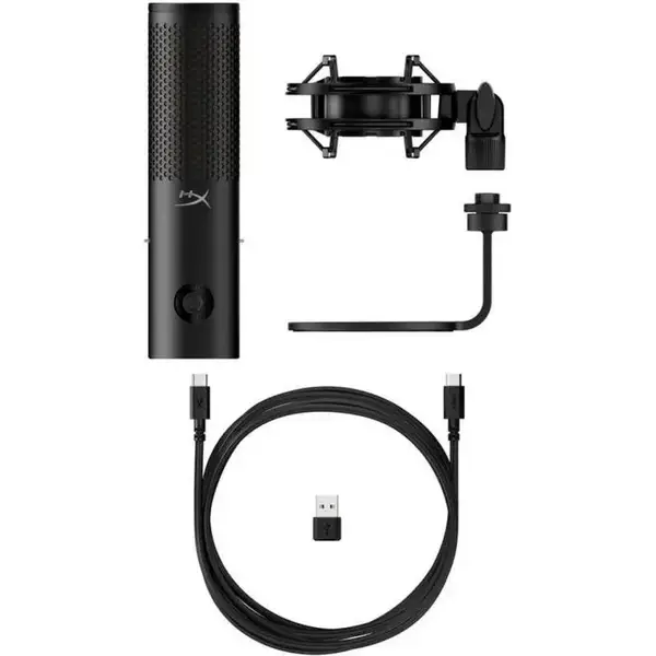 Мікрофон для ПК/ для стрімінгу, подкастів HyperX QuadCast 2 S Black RGB (9A273AA)