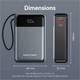 Зовнішній акумулятор (Power Bank) Vention 20000mAh 65W Black (FHYB0)