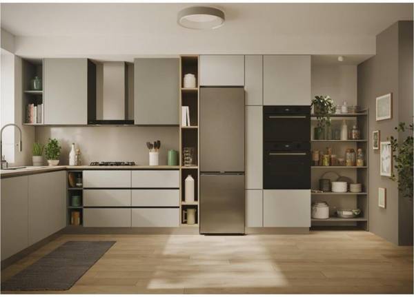 Холодильник з морозильною камерою Candy CNCQ2T518EX