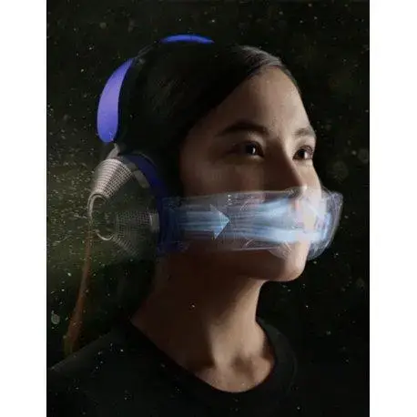 Навушники з мікрофоном Dyson Zone Absolute with air purification Prussian Blue/Bright Copper (376121-01/376067-01)