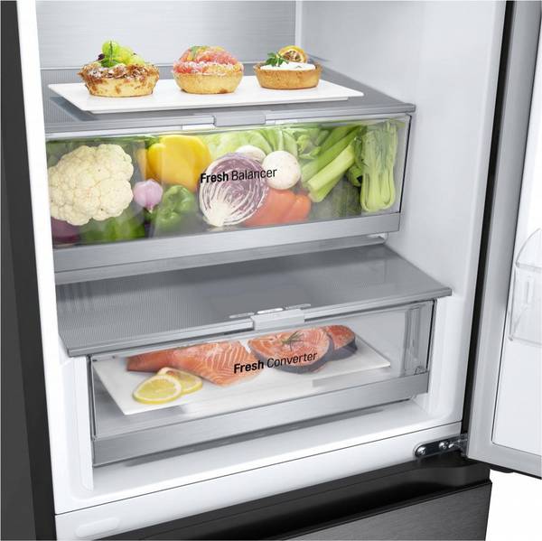 Холодильник з морозильною камерою LG GC-B509FTZW