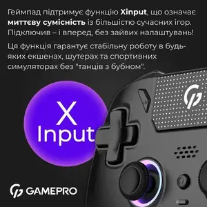 Геймпад GamePro GPS13B Black Геймпад GamePro GPS13B Black