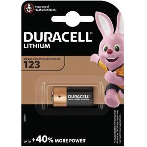 Батарейка Duracell 16340 (CR123) bat(3B) Lithium 1шт (5006920)