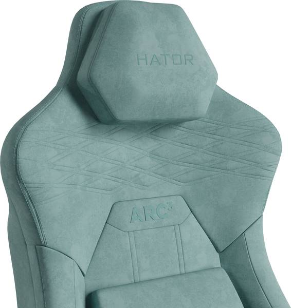 Комп'ютерне крісло для геймера HATOR Arc 3 XL Velour Turquoise (HTC3443XL)