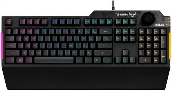 Клавіатура ASUS TUF Gaming RGB Black (90MP01X0-BKMA00)