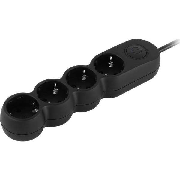 Мережевий фільтр 2E Plus 3 м, 4 розетки Black (2E-U04VESM3BK)