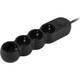 Мережевий фільтр 2E Plus 3 м, 4 розетки Black (2E-U04VESM3BK)