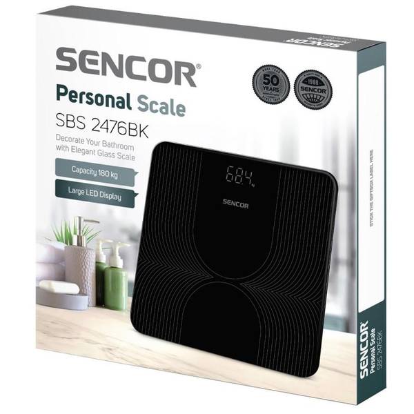 Весы напольные электронные Sencor SBS 2476BK
