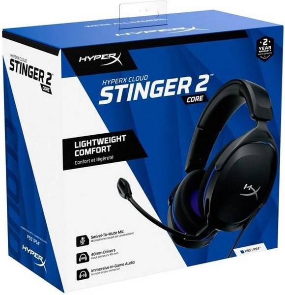 Навушники з мікрофоном HyperX Cloud Stinger 2 Core PS5 Black (6H9B6AA)