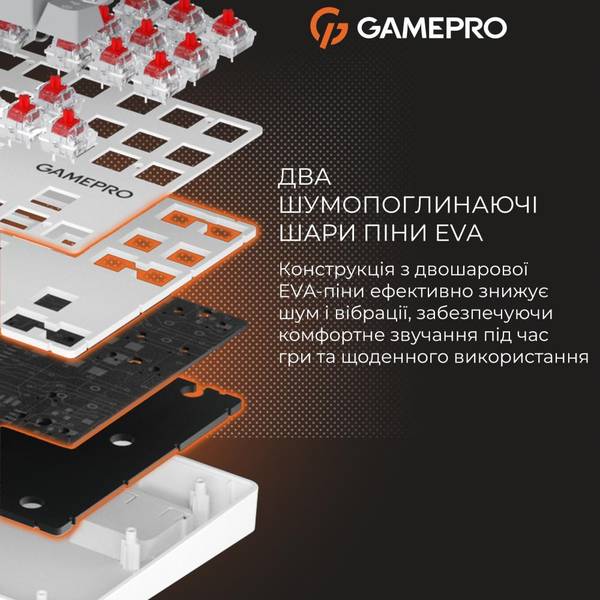 Клавіатура GamePro Genesis Metallic (MK110W)