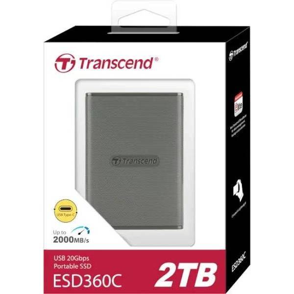 SSD накопичувач Transcend ESD360C 2 TB Gray (TS2TESD360C)