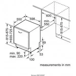 Посудомийна машина Siemens SN61IX60MT