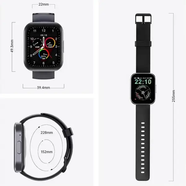 Смарт-годинник Oukitel BT103 Black (6931940767064)