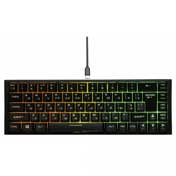 Клавиатура 2E KG360 RGB Wireless Black (2E-KG360UBK)