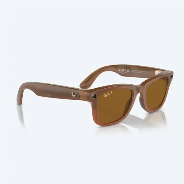 Смарт-окуляри Ray-Ban Meta Wayfarer Shiny Caramel Frame Brown Lenses (RW4006 670683 50-22)