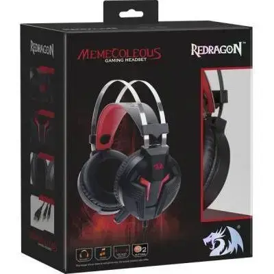 Навушники з мікрофоном Redragon Memecoleous Black-Red Vibration (75096)