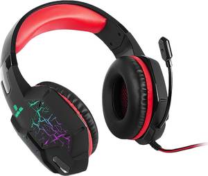 Навушники з мікрофоном REAL-EL GDX-7750 Black/Red (EL124100048) Навушники з мікрофоном REAL-EL GDX-7750 Black/Red (EL124100048)