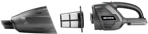 Ручний пилосос Graphite Energy+ 18В (без АКБ та ЗУ) (58G097)