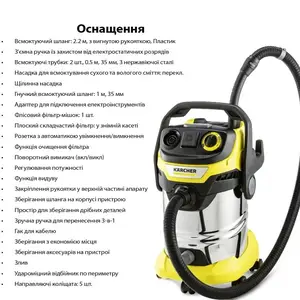 Професійний пилосос Karcher WD 6 P S V-30/6/22/T (1.628-360.0) Професійний пилосос Karcher WD 6 P S V-30/6/22/T (1.628-360.0)