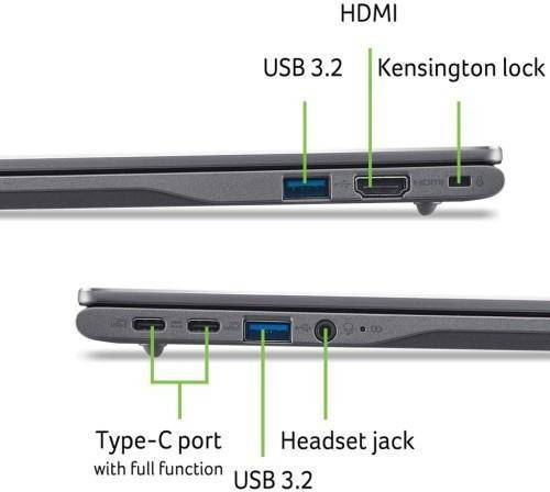 Ноутбук Acer Chromebook Plus 514 CB514-5HT-59TJ Grey (NX.J5ZEU.003)