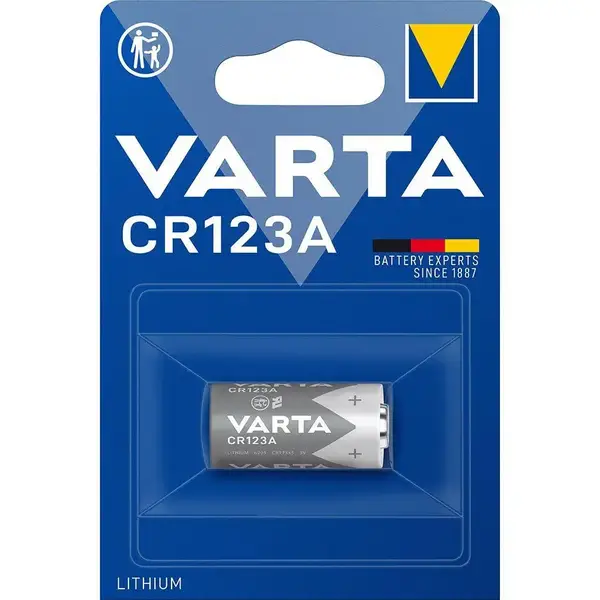 Батарейка Varta 16340 (CR-123A) bat(3B) Lithium 1шт PHOTO (06205301401)