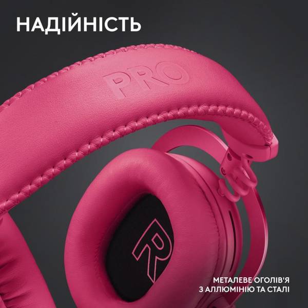 Навушники з мікрофоном Logitech G Pro X 2 Lightspeed Pink (981-001275)